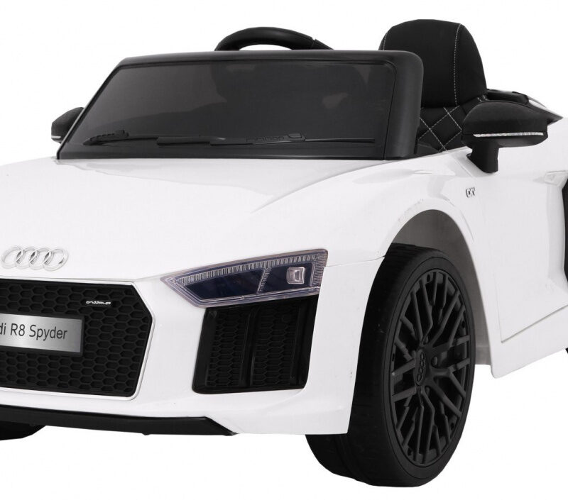Audi R8 Spyder na akumulator Biały + Pilot