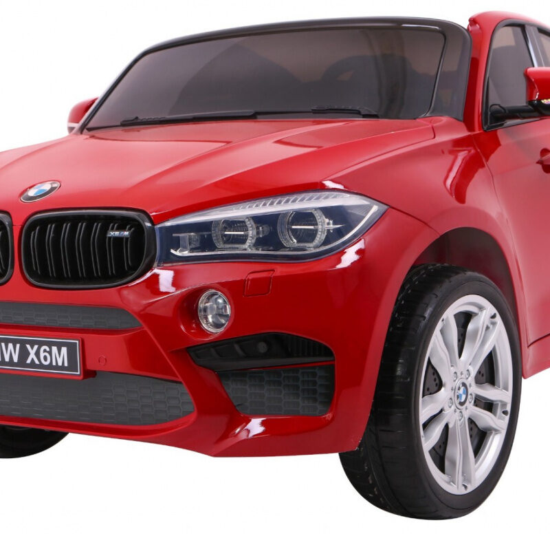 SUV BMW X6M XXL dla 2 dzieci Lakier Czerwony + Pilot + Ekoskóra