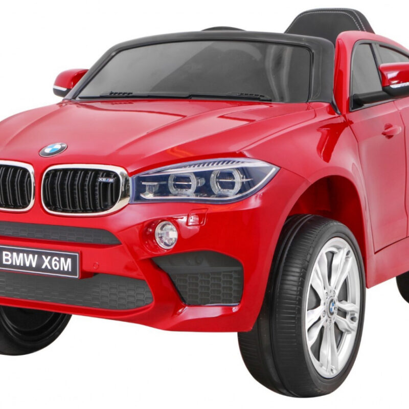 BMW X6M Elektryczne Autko dla dzieci, Czerwony SUV + Pilot