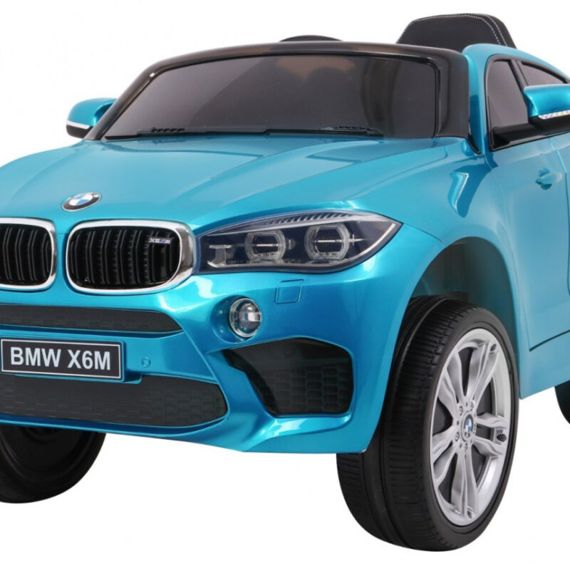 BMW X6M Elektryczne Autko, SUV dla dzieci Lakier Niebieski + Pilot