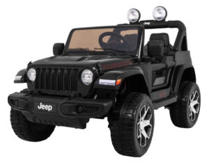 Jeep Wrangler Rubicon terenowy na akumulator dla dzieci Czarny + Pilot  + 4x4