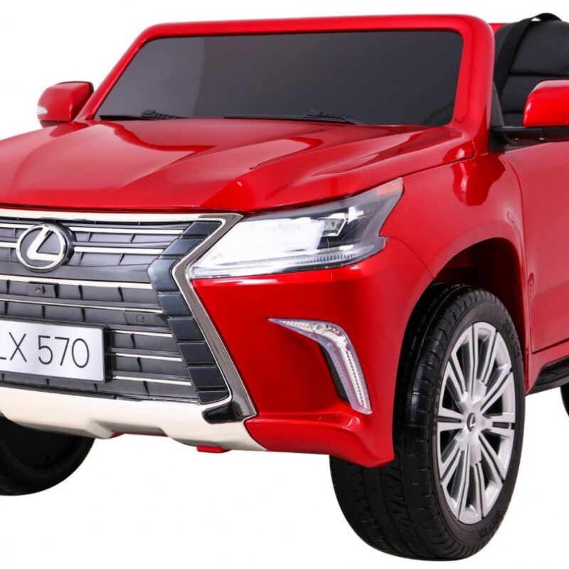 Lexus LX570 Lakierowane Autko dla 2 dzieci Czerwony SUV + Pilot