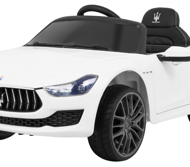 Maserati Ghibli na akumulator dla dzieci Biały + Pilot