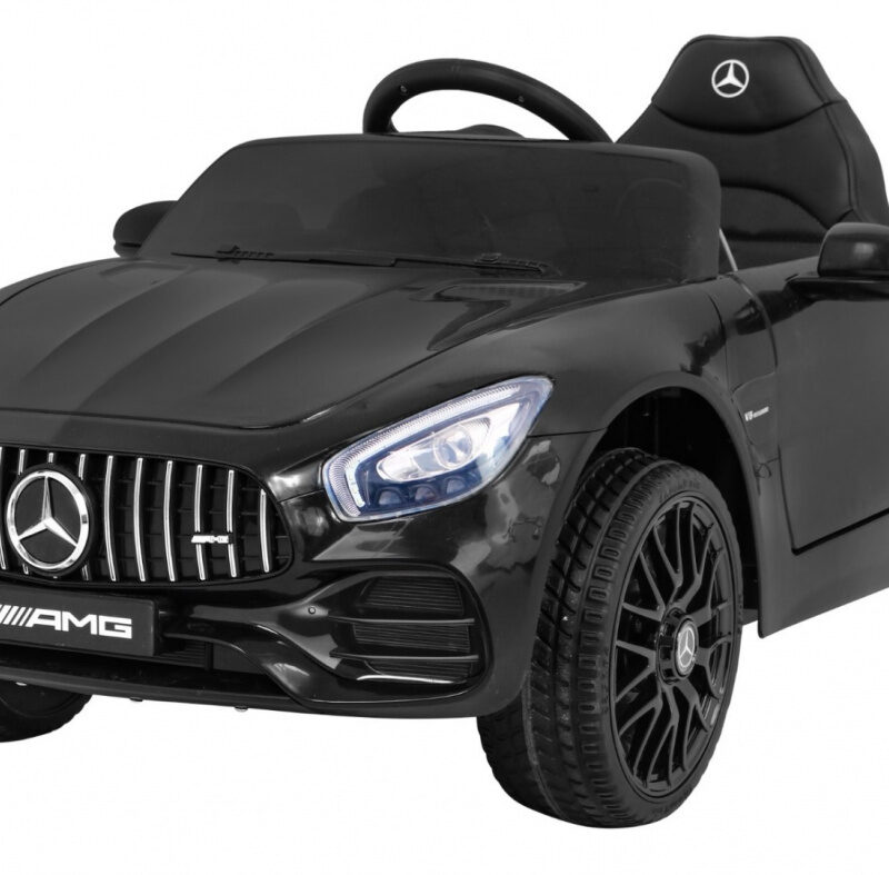 Mercedes Benz GT na akumulator dla dzieci Czarny + Pilot + Wolny Start + MP3 LED
