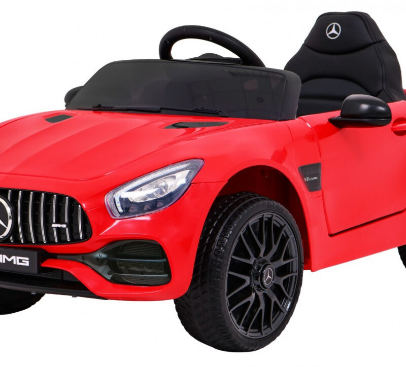 Mercedes Benz GT na akumulator dla dzieci Czerwony + Pilot + Wolny Start + MP3 LED