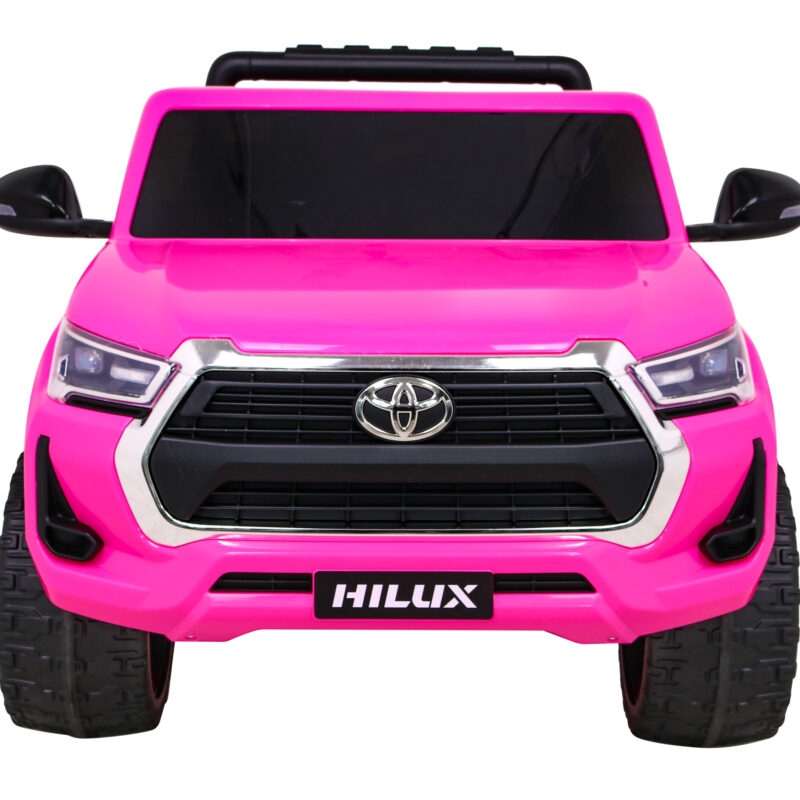 Toyota Hilux na akumulator dla dzieci, Różowy Pickup + Napęd 4x4 + Pilot
