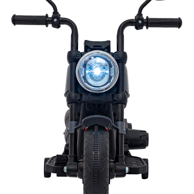 Motorek Chopper FASTER na akumulator dla dzieci Szary + Radio FM + Panel audio + LED