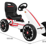 Gokart ABARTH na pedały Biały 6