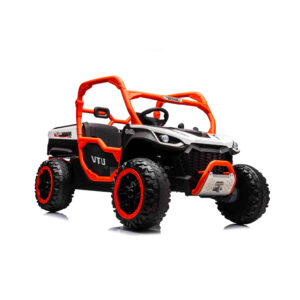 Dziecięcy Truck UTV Farmer Racing biały pomarańczowy pojazd na akumulator