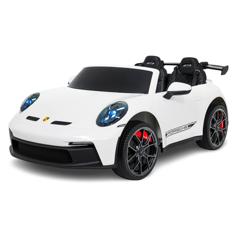 Pojazd Dla Dzieci Porsche 911 GT3 – Podwójne Siedzenie, Koła EVA, Światła LED, Audio