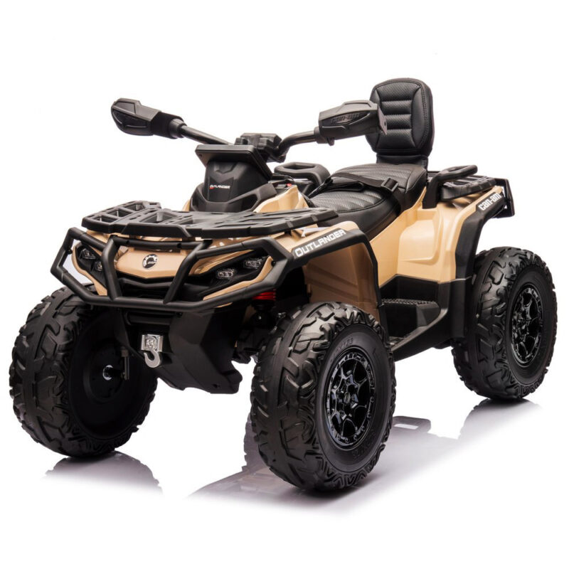 Can-Am Outlander REAL ATV dla dzieci Beżowy – 4x200W, Koła EVA