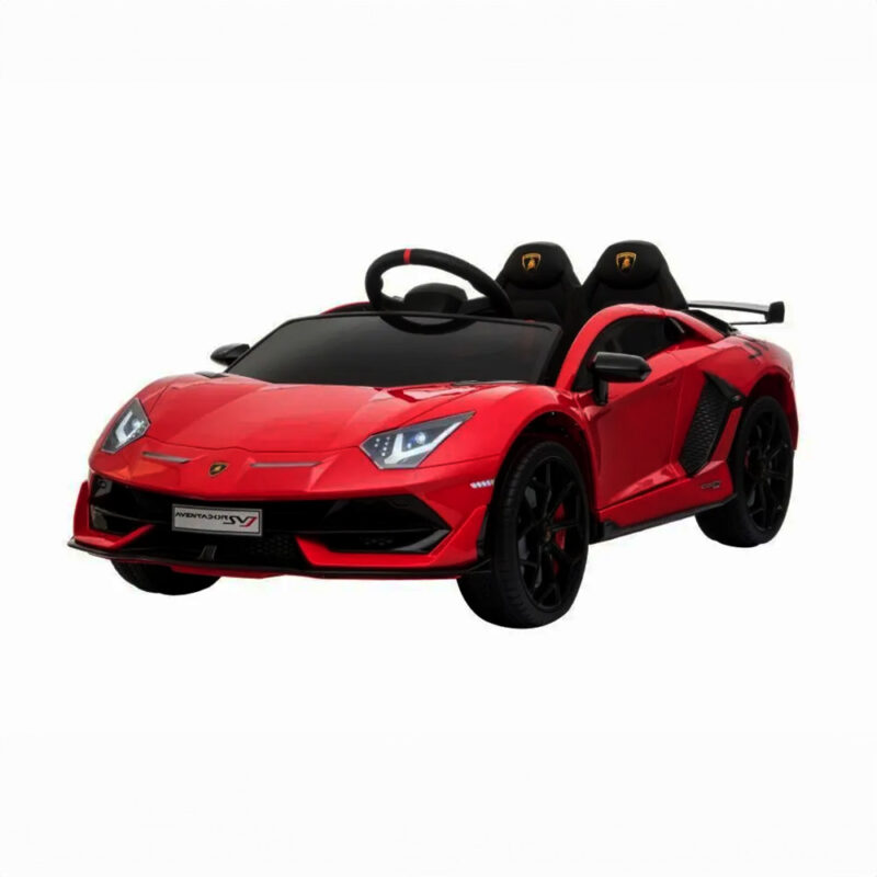 Lamborghini SVJ DRIFT Wiśniowe Lakierowane – Sportowy Pojazd dla 2 Dzieci z Funkcją Driftu
