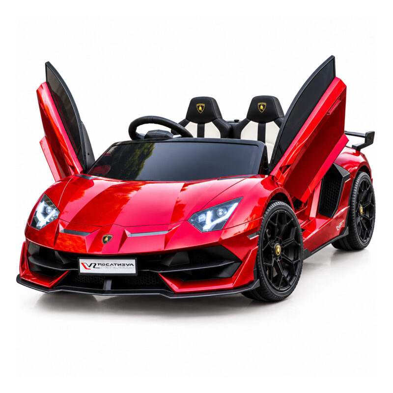 Lamborghini SVJ DRIFT Wiśniowe Lakierowane – Sportowy Pojazd dla 2 Dzieci z Funkcją Driftu