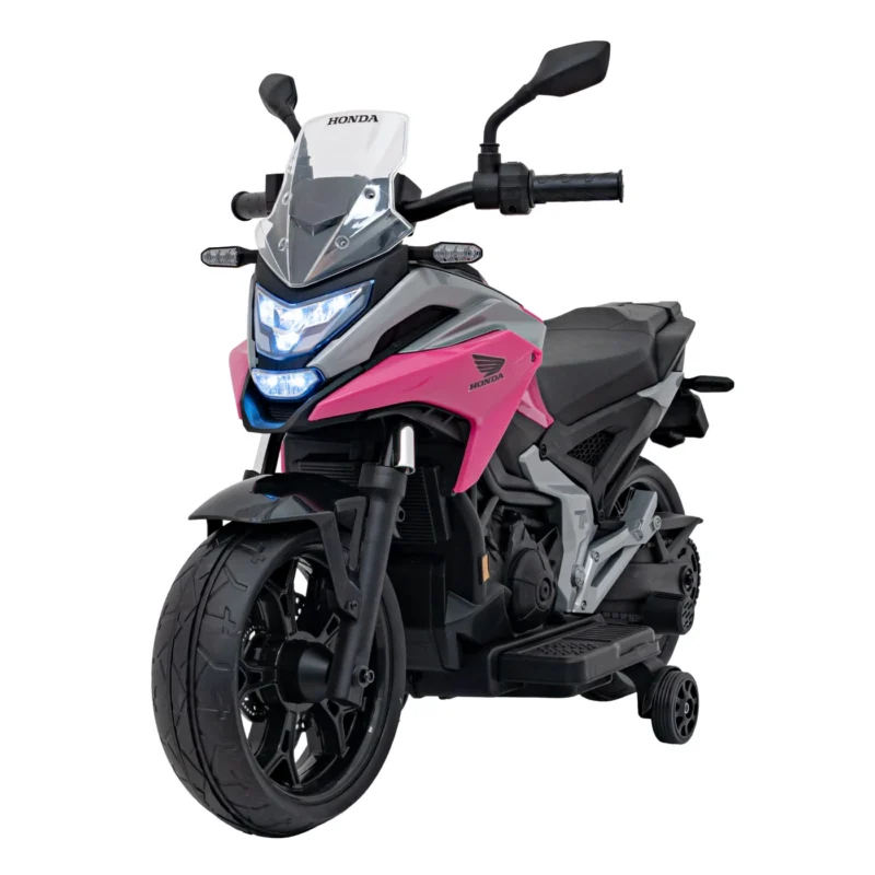 Motocykl Elektryczny Honda NC750X Różowy – Dla Dzieci, 12V, Światła, Dźwięki, USB