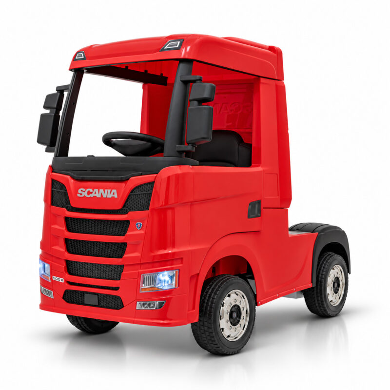 Ciężarówka TIR Scania R-Series dla Dzieci – 4×4, 4×45W, 12V14Ah, Czerwona