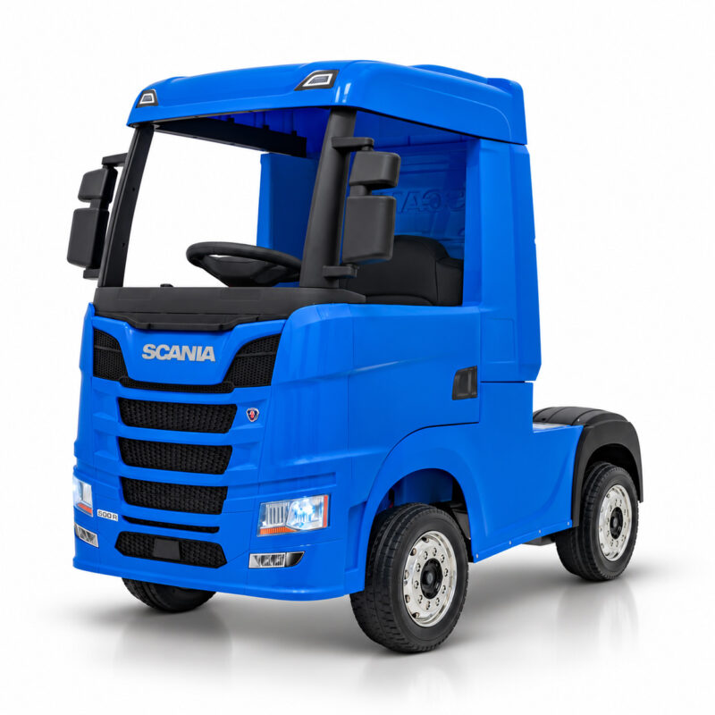 Ciężarówka TIR Scania R-Series dla Dzieci – 4×4, 4×45W, 12V14Ah, Niebieska